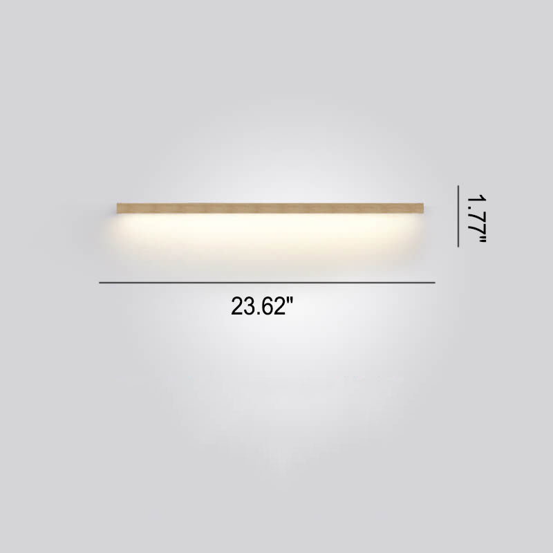 Decorative wooden wall light, enhancing home decor with its modern, minimalist design and ambient glow.