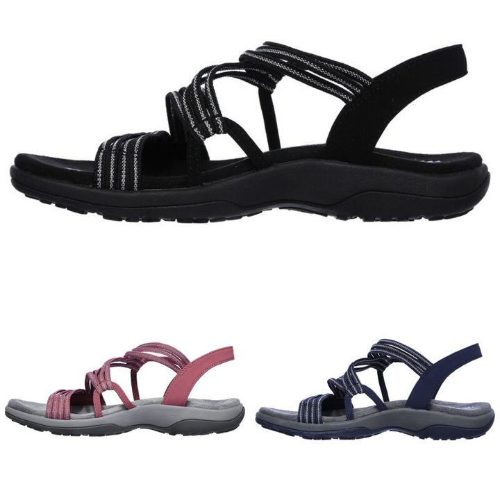 Lightweight women's orthopaedic sandals with arch support. Designed for comfortable, supportive summer everyday wear.