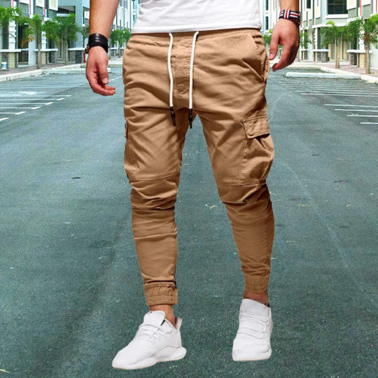 Relaxed fit men's cargo pants, perfect for outdoor activities & casual versatile fashion.