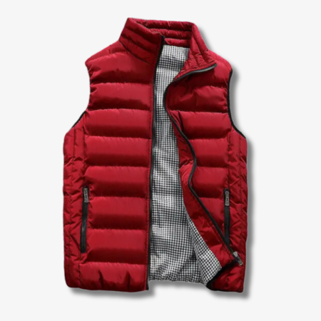 Premium men's stylish layering vest. Warm outerwear, perfect for fall and winter casual elegance & comfort.