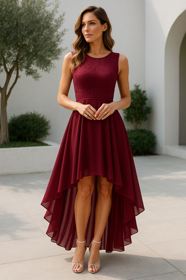 Women's sleeveless wedding guest dress, perfect for formal events & special occasions.