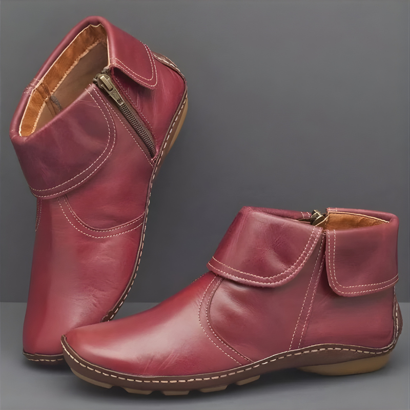 Women's orthopaedic waterproof ankle boots for all-day comfort, arch support, & durable winter wear.