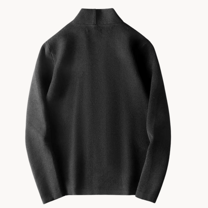 Stylish men's knit cardigan with buttons, an elegant and comfortable sweater for versatile casual fashion.