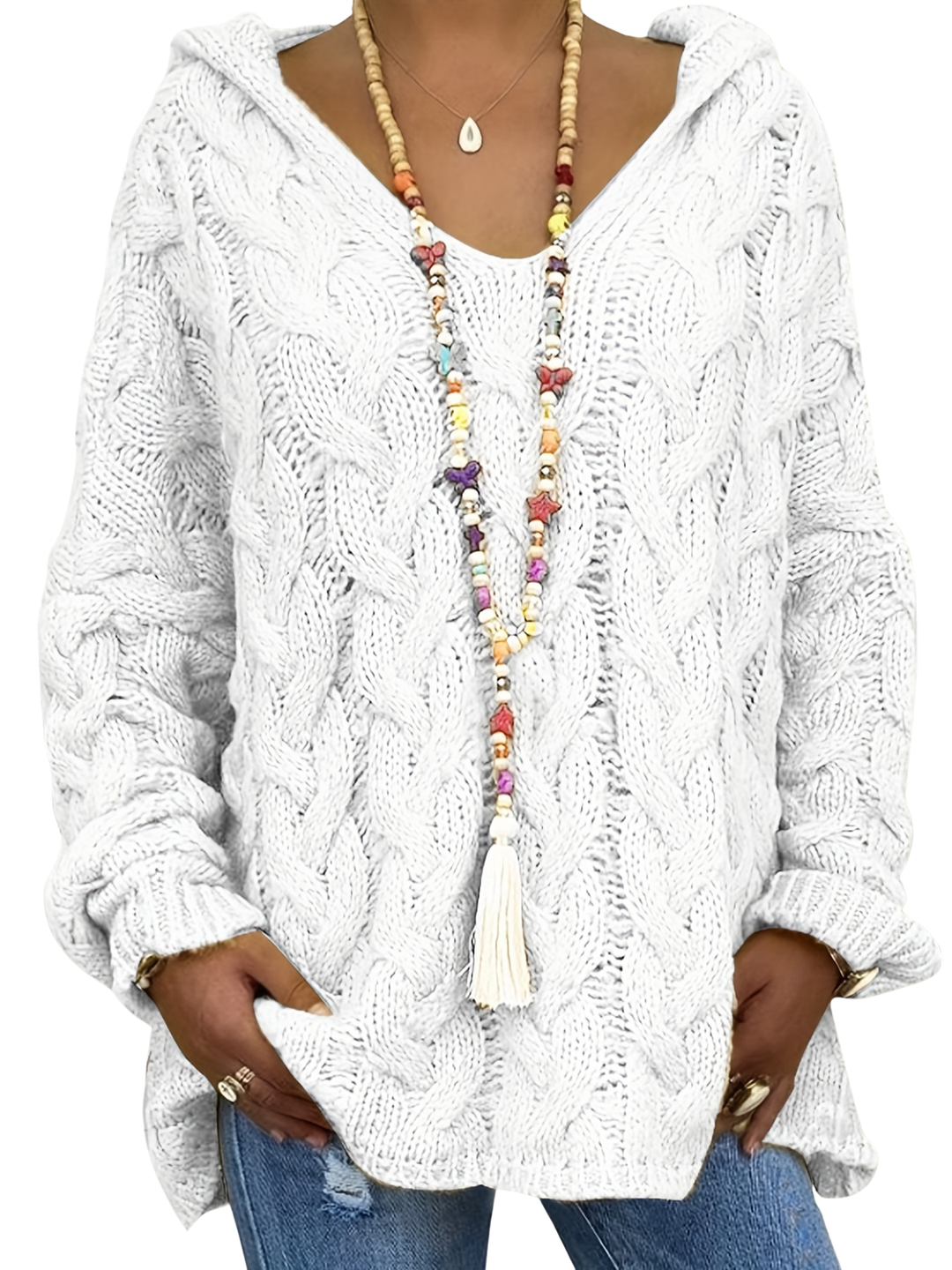 Women's loose fit oversized sweatshirt. Casual long sleeve pullover, comfortable for spring & autumn everyday wear.