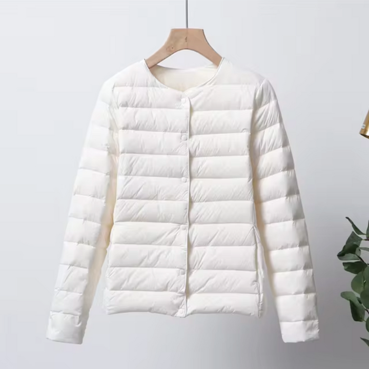 Women's ultrathin puffer jacket, lightweight & warm. Perfect insulated outerwear for fall & spring.