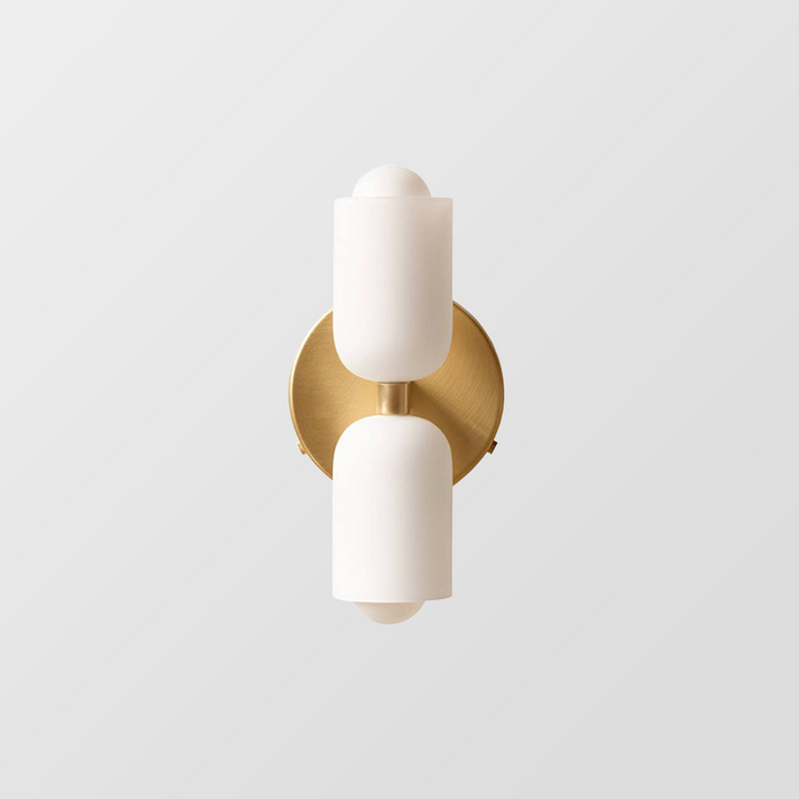 Designer wall lamp, uplight/downlight, ideal for creating a modern, subtle interior ambiance.