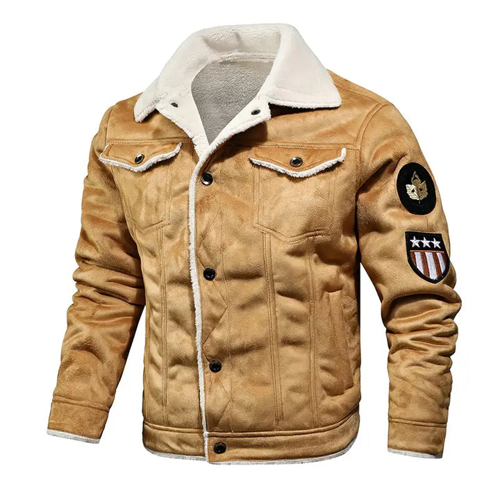 Modern men's stylish everyday jacket with zipper, offering a comfortable fit for versatile casual fashion and outerwear.