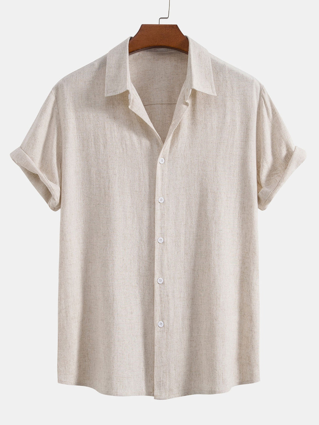 Comfortable men's relaxed fit short sleeve button front shirt, ideal for casual wear & summer style.