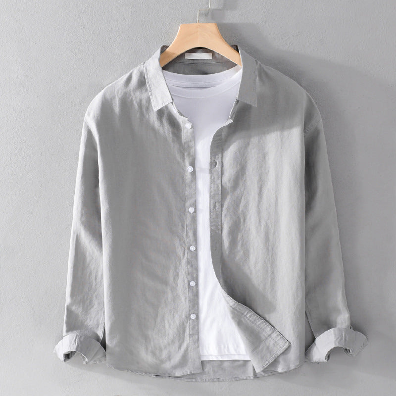 Soft men's casual shirt, relaxed fit, long sleeve for ultimate comfort and modern style. Great everyday wear.