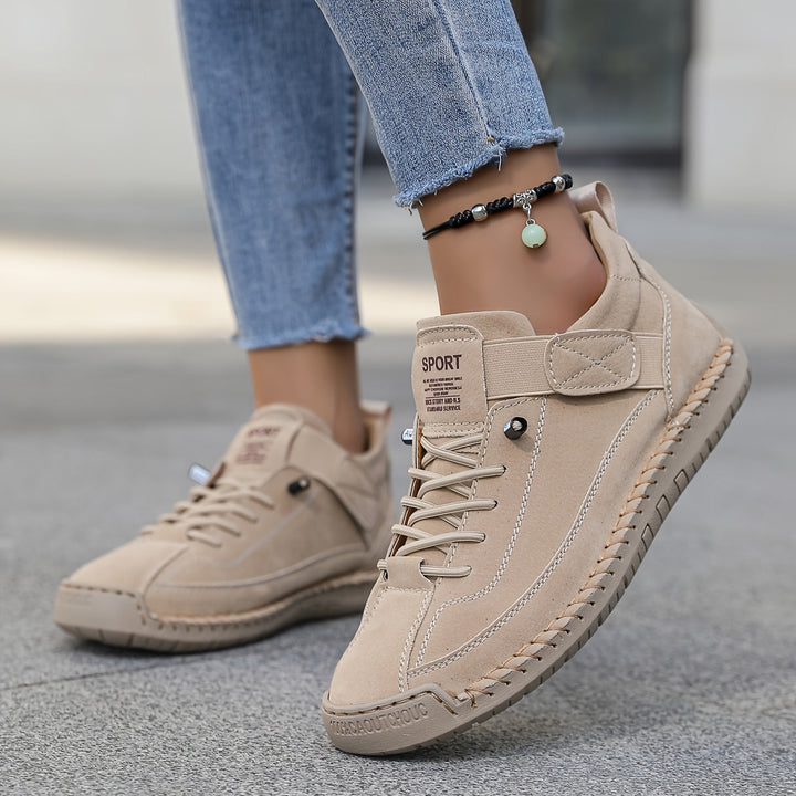 Supportive women's orthopaedic walking trainers with cushioned sole, perfect for pain relief & everyday wear.