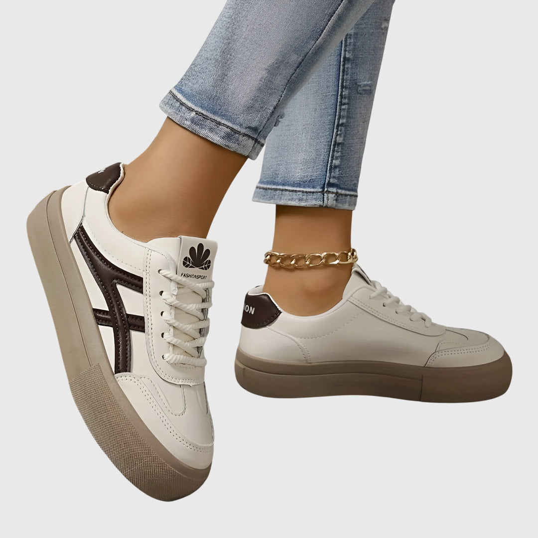Orthopedic women's trainers providing superior arch support and stable footwear for active daily wear.