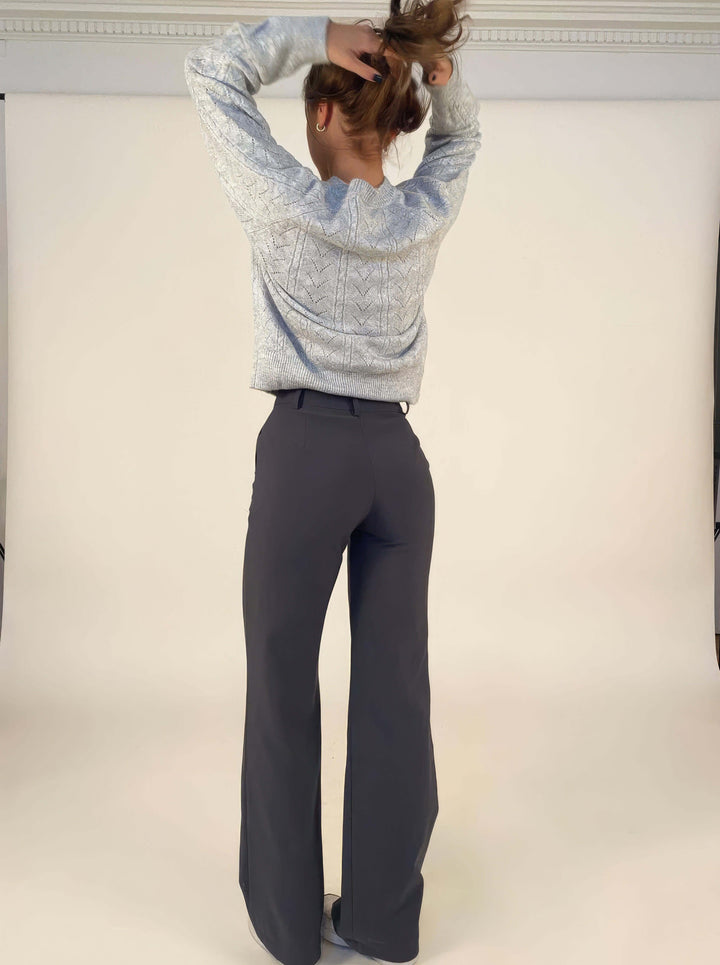 Women's High-Waisted Wide Leg Trousers