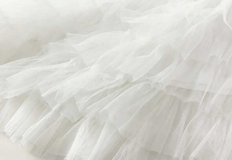 Women's Layered Tulle Midi A-Line Skirt