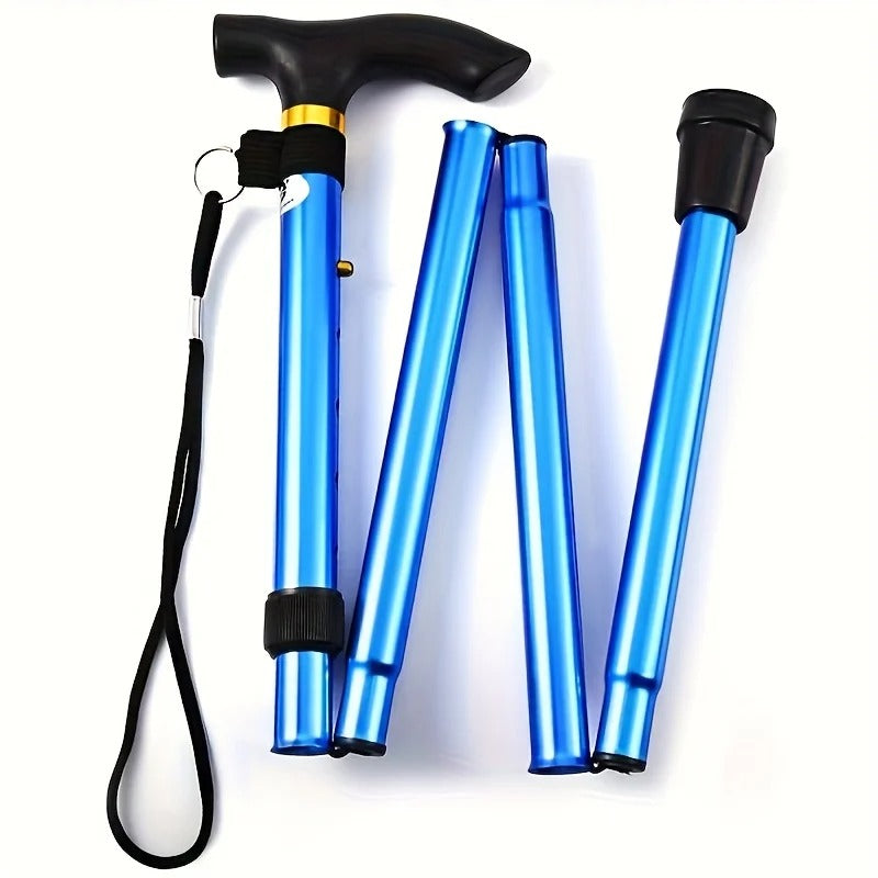 Adjustable Folding Telescopic Walking Stick for Adults