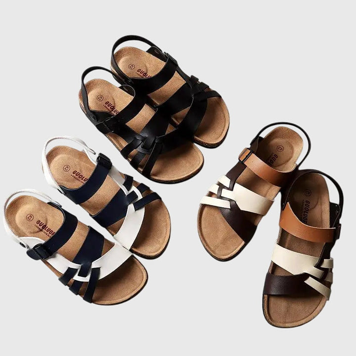 Elegant women's casual sandals with adjustable straps, perfect for comfortable summer everyday wear.