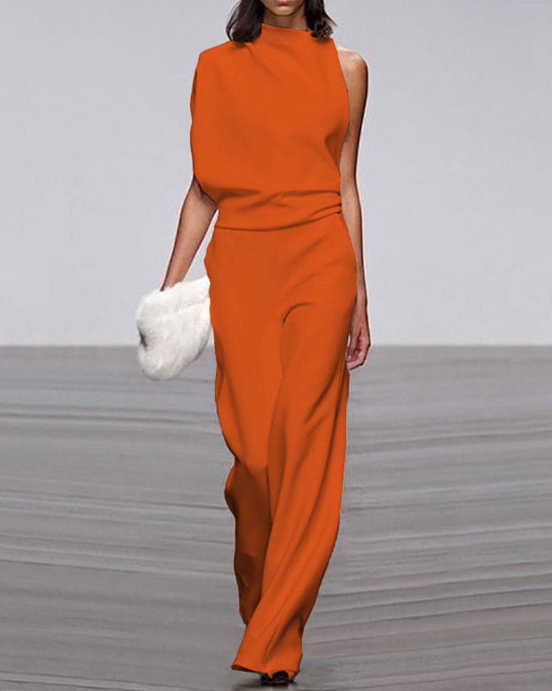 Women's Sleeveless Formal Jumpsuit