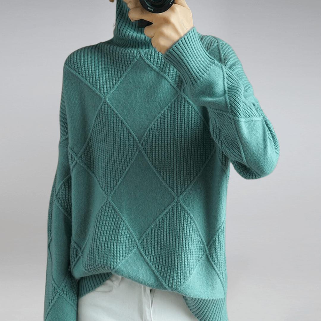 Women's Turtleneck Relaxed Fit Sweater