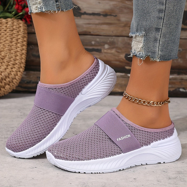 Women's easy-on slip-on sneakers, combining ultimate comfort with a breathable summer design.