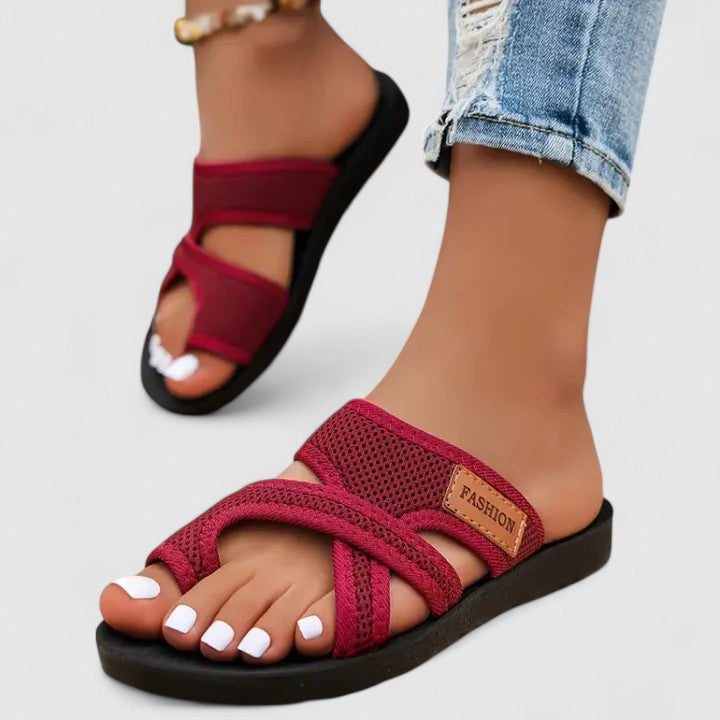 Women's orthopedic sandals for bunion relief & all-day comfort with foot and arch support.