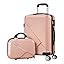 Durable 2-piece ABS luggage set with spinner wheels & TSA lock, ideal for all your travel needs.