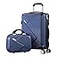 Unisex travel bags: 2-piece hard shell luggage with effortless spinner wheels & TSA protection.