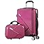 Premium hard shell luggage set, 2 pieces, featuring 360° spinner wheels & a secure TSA lock.