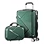 Durable hard shell carry-on & checked luggage set with integrated TSA lock for secure travel.