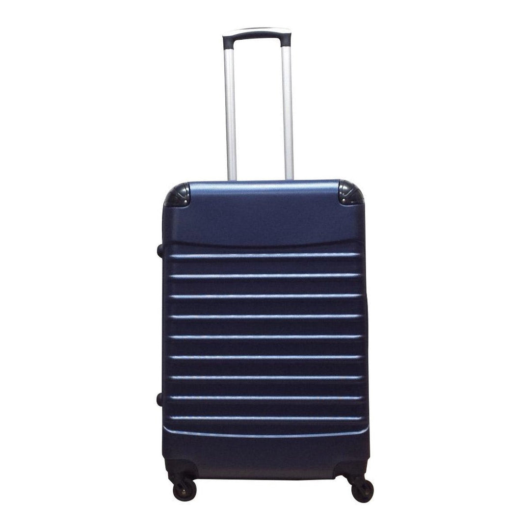 Explore with ease! This 2-piece ABS hard shell luggage set offers durable protection & superior spinner wheel maneuverability.