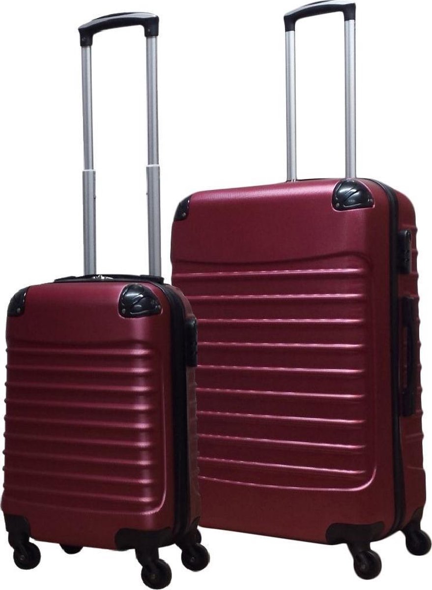 Stylish Capri Nero 2-piece hardshell luggage set. Lightweight & durable spinner suitcases for modern travelers.