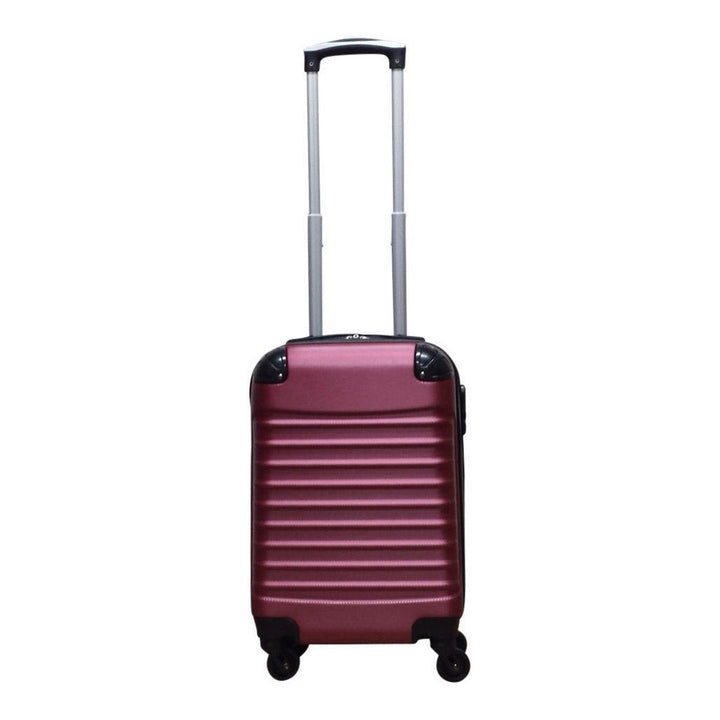 Durable 2-piece hardshell luggage set in black. Spinner wheels ensure smooth, effortless travel for any trip.