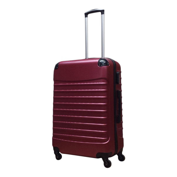 Versatile 2-piece hard shell luggage set for travel. Black spinner suitcases provide durability & easy maneuverability.