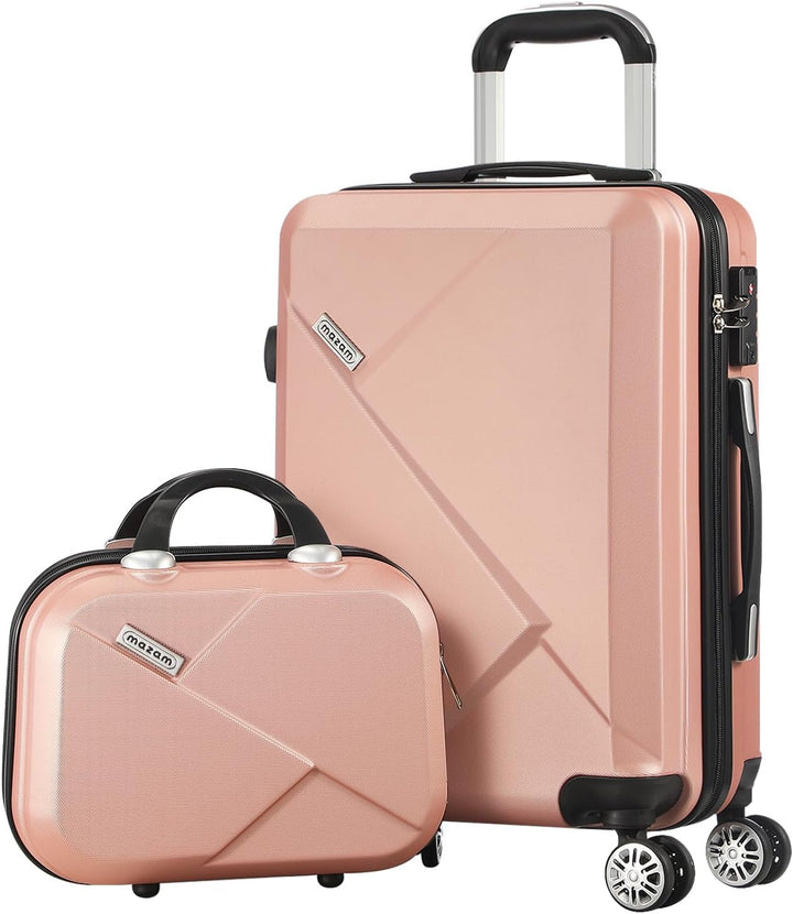 Versatile carry-on luggage set with hard shell protection & easy-glide spinner wheels for modern travelers.
