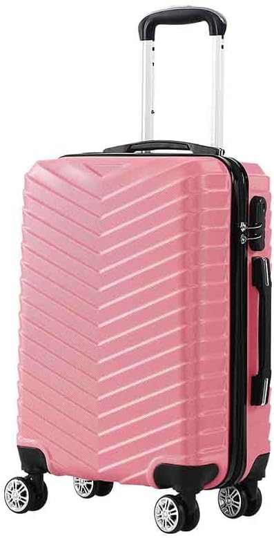 20" Rosemont unisex hard shell carry-on luggage with secure lock, smooth spinner wheels, perfect for short trips.