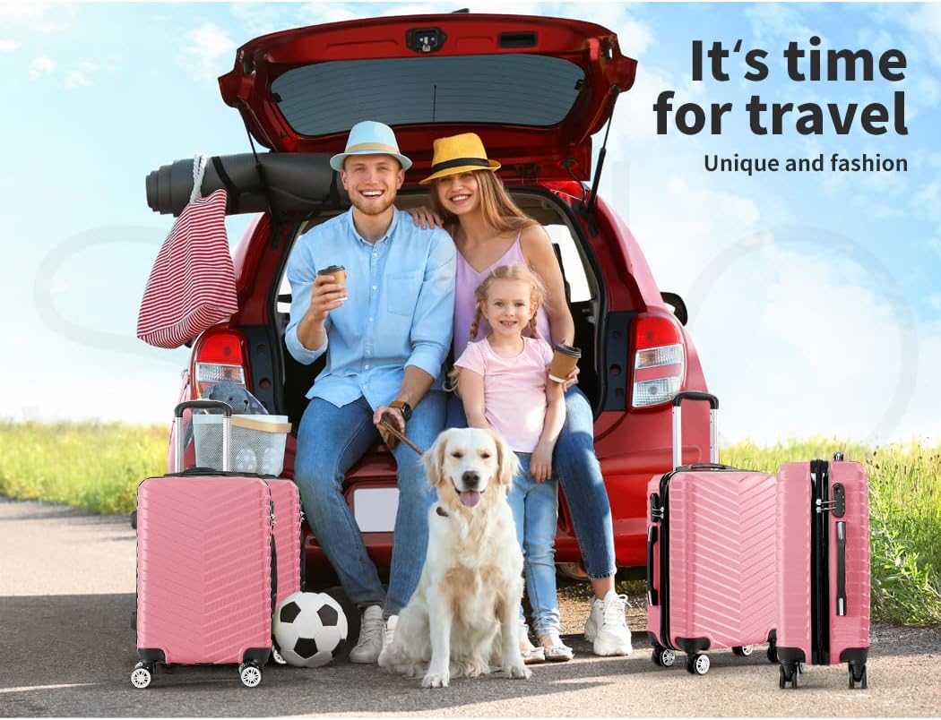 Stylish 20-inch Rosemont unisex carry-on, hardshell travel bag with spinner wheels & integrated lock for modern travelers.