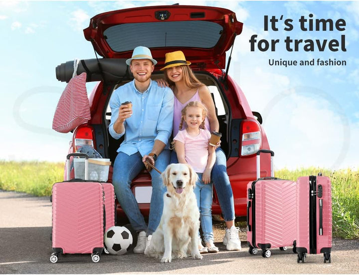 Stylish 20-inch Rosemont unisex carry-on, hardshell travel bag with spinner wheels & integrated lock for modern travelers.