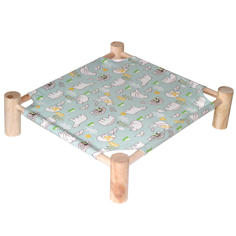 Stylish cat hammock, a cooling pet lounge providing ultimate comfort for your feline friend.