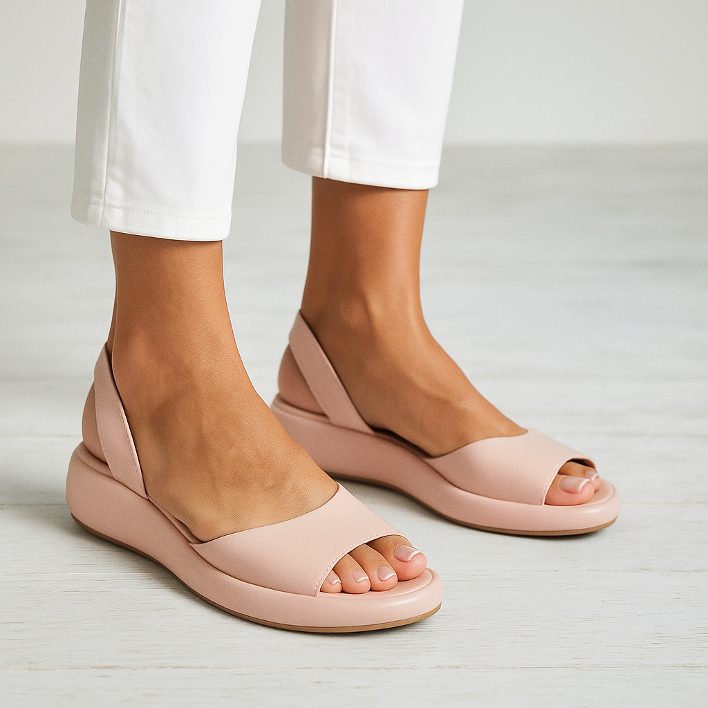 Versatile women's open toe flat sandals, great for summer walking and everyday style.