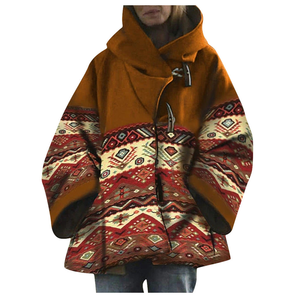 Cozy women's luxurious warm coat, elegant outerwear designed for chic winter fashion. Comfortable stylish jacket.