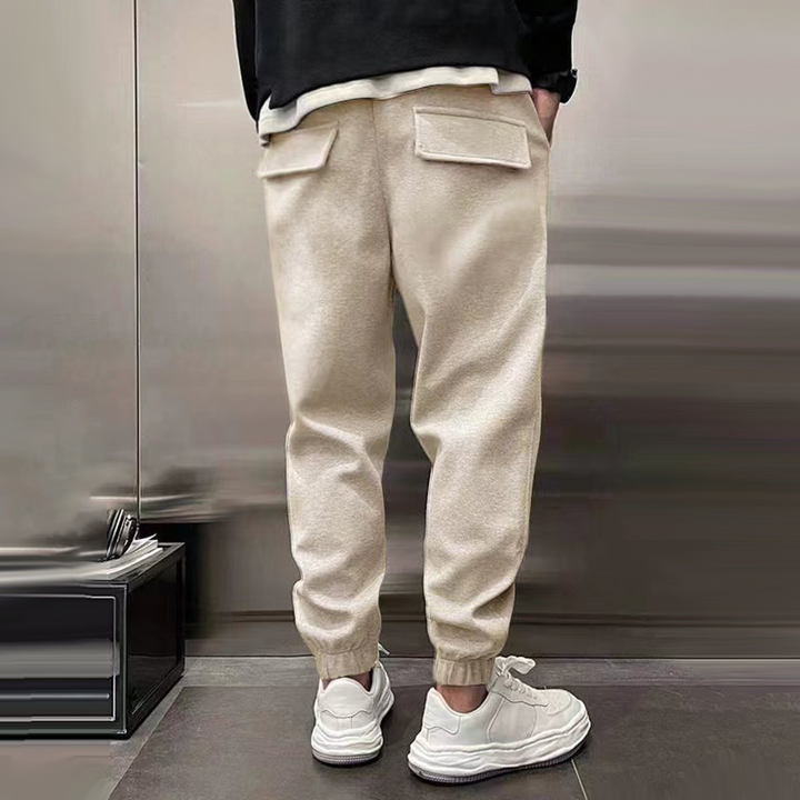 Men's modern relaxed fit trousers, essential for comfortable, versatile, and smart casual dressing.