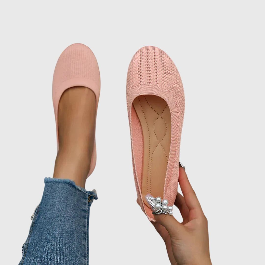 Soft, breathable women's walking shoes, lightweight with anti-slip comfort design.