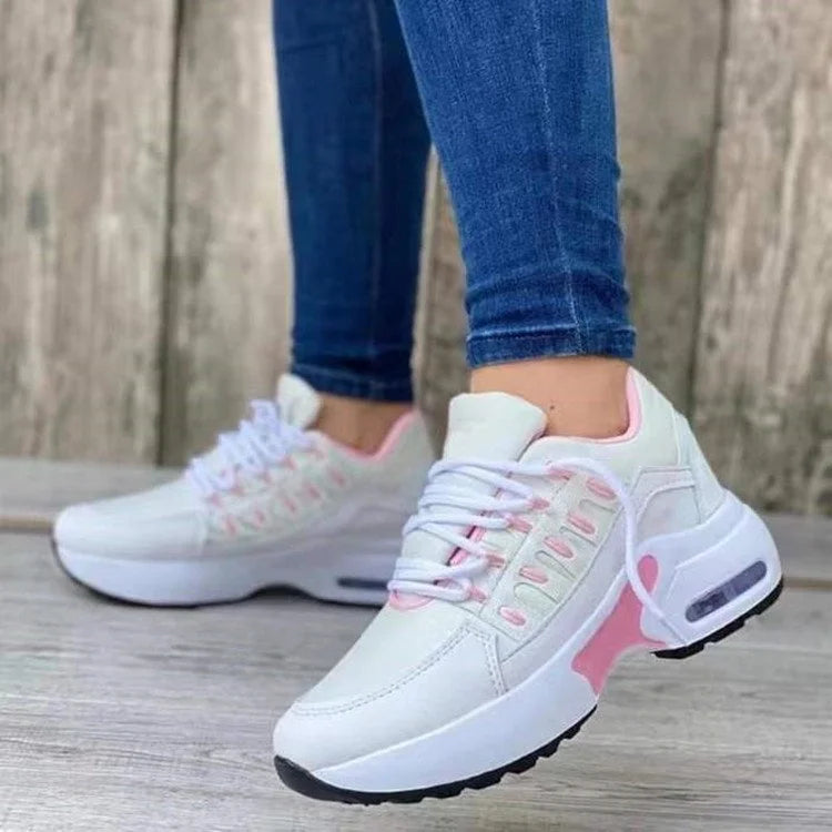 Supportive women's orthopedic shoes designed for back & foot pain relief, featuring excellent arch support.