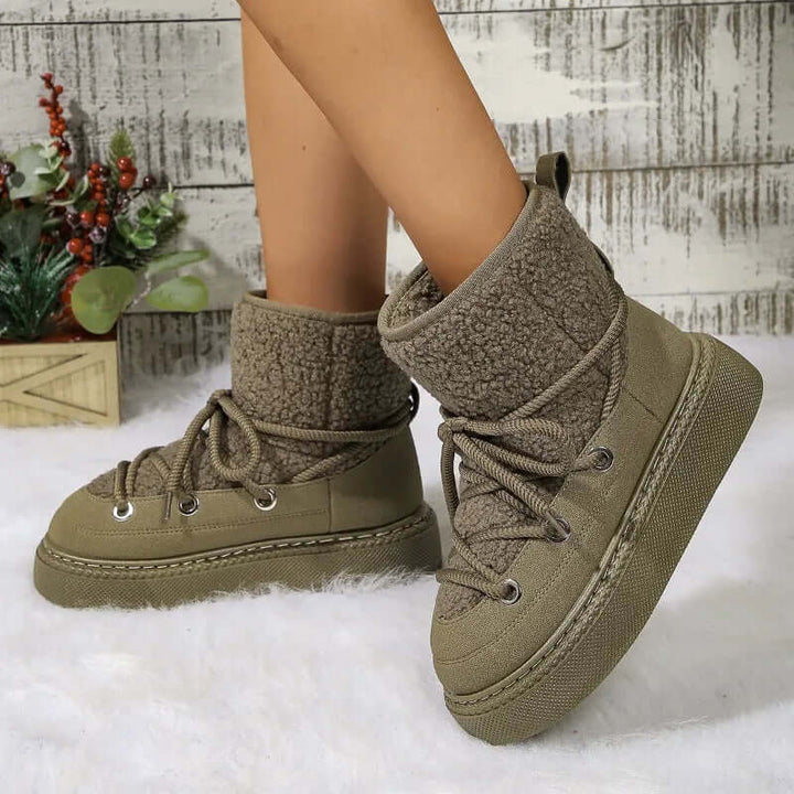 Women's Trimmed Winter Snow Boots
