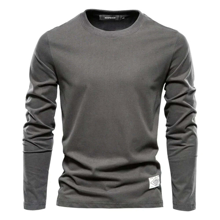 Men's Cotton Blend Casual Long Sleeve T-Shirt