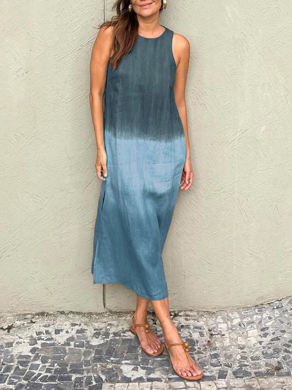 Long comfortable print maxi dress for women, a stylish and versatile option for elegant summer occasions.