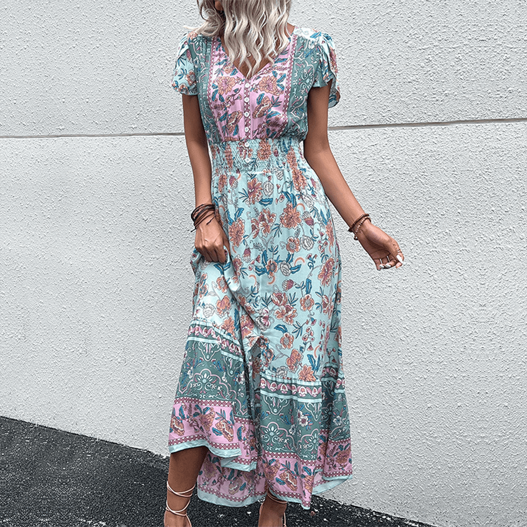 Boho Maxi Dress - Dress