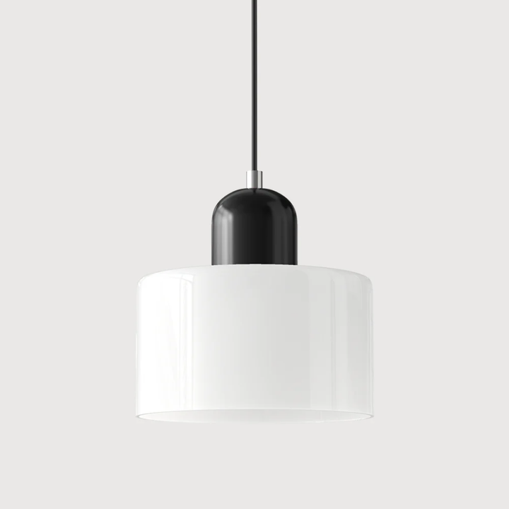 Retro glass ceiling light with adjustable cord, for customizable warm lighting.