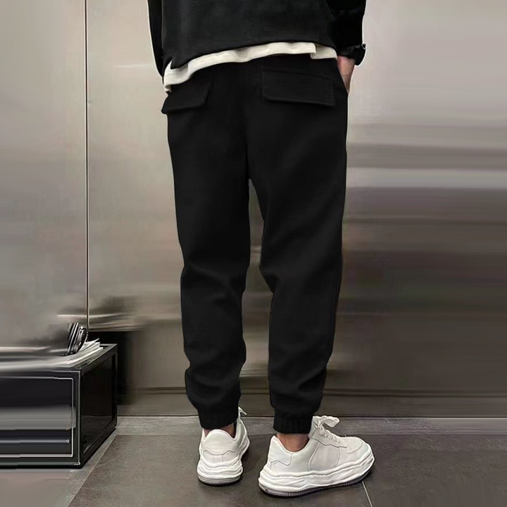 Everyday men's casual pants, relaxed fit for maximum comfort and easy styling.