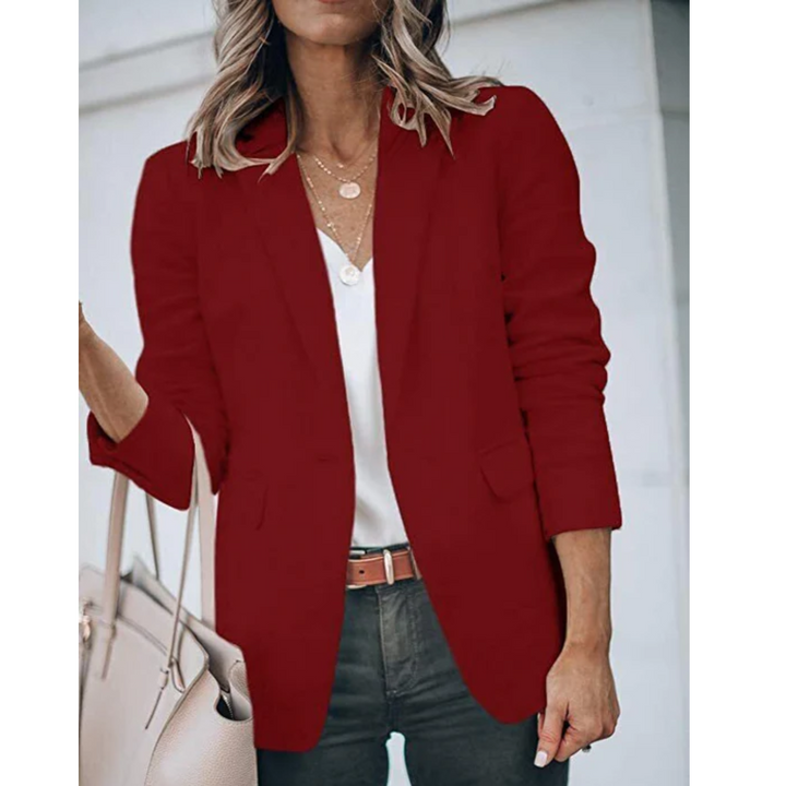Comfortable women's leisure blazer, perfect for smart casual fashion.