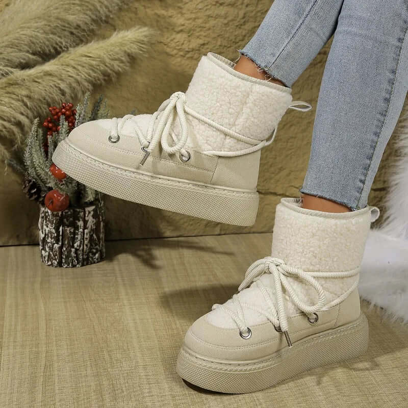 Women's Trimmed Winter Snow Boots