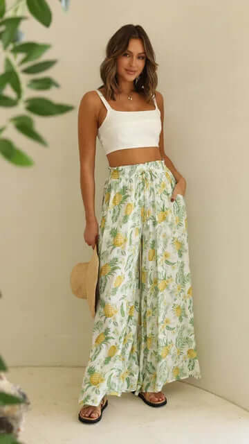 Women's Loose Fit Drawstring Trousers